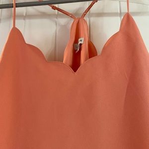 JCrew Scallop Tank with Adjustable Straps -NWOT